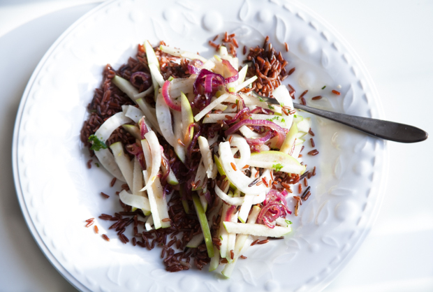 Fennel & green apple wild rice salad 