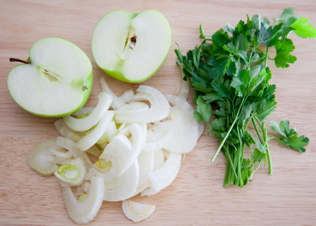 Fennel & green apple wild rice salad 