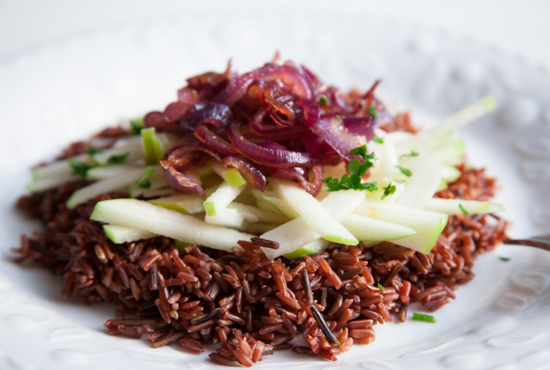 Fennel & green apple wild rice salad 