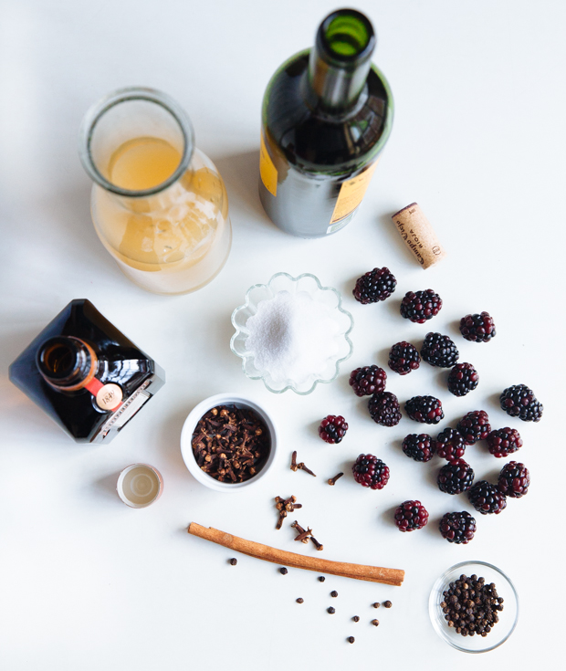 Blackberry Cointreau mulled wine