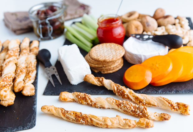 Parmesan, za'atar & sesame straws