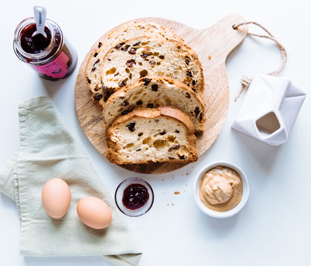 Peanut Butter And Raspberry Jam Panettone French Toast The Tasty Other 3924