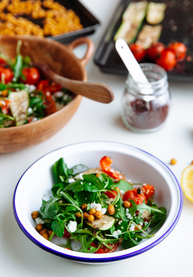 Vegetable couscous with crunchy sumac chickpeas