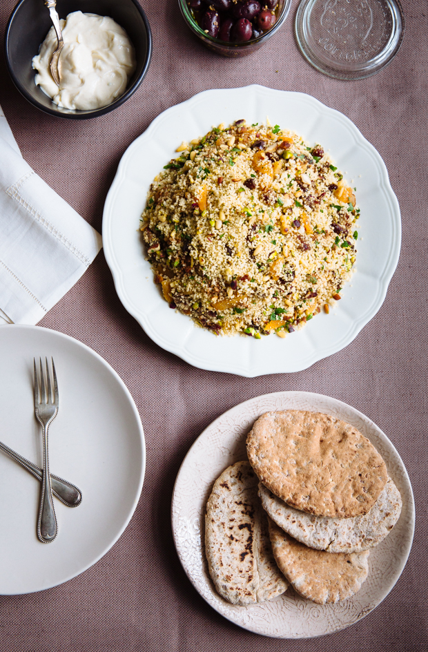 Spicy fruit & nut couscous