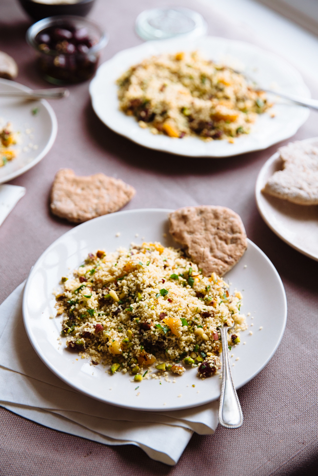 Spicy fruit & nut couscous