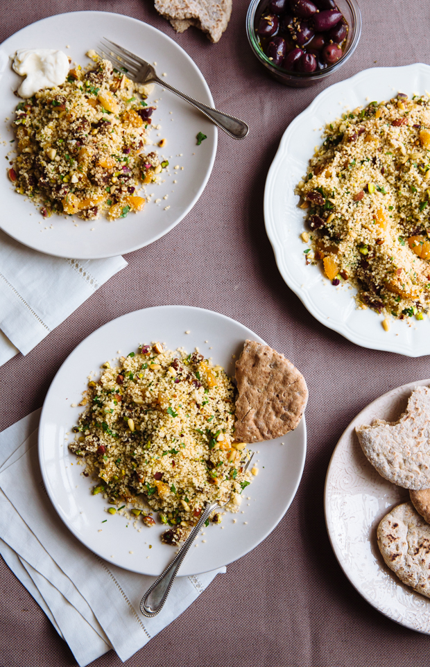 Spicy fruit & nut couscous