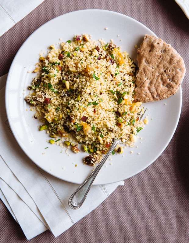 Spicy fruit & nut couscous