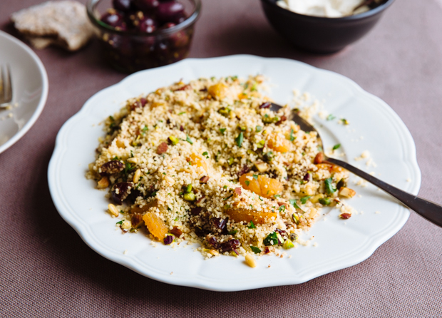 Spicy fruit & nut couscous