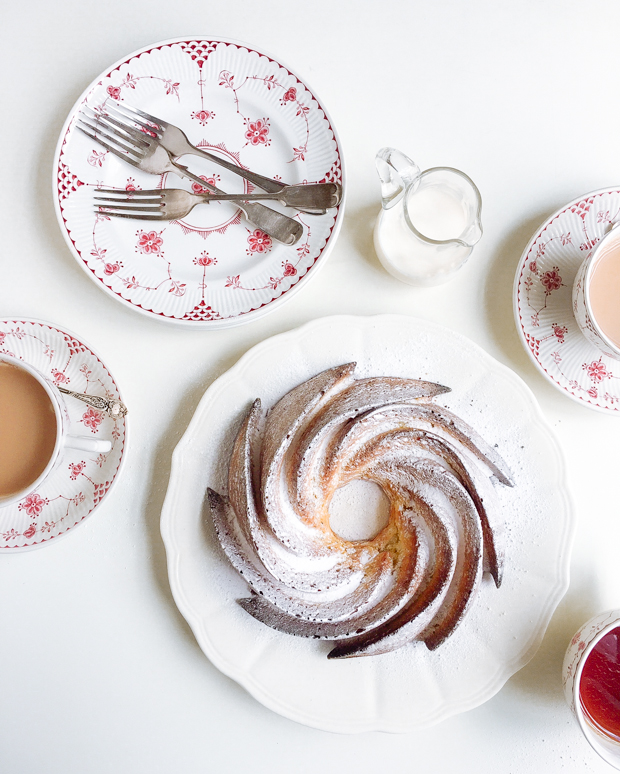 Mango & passion fruit vanilla bundt cake