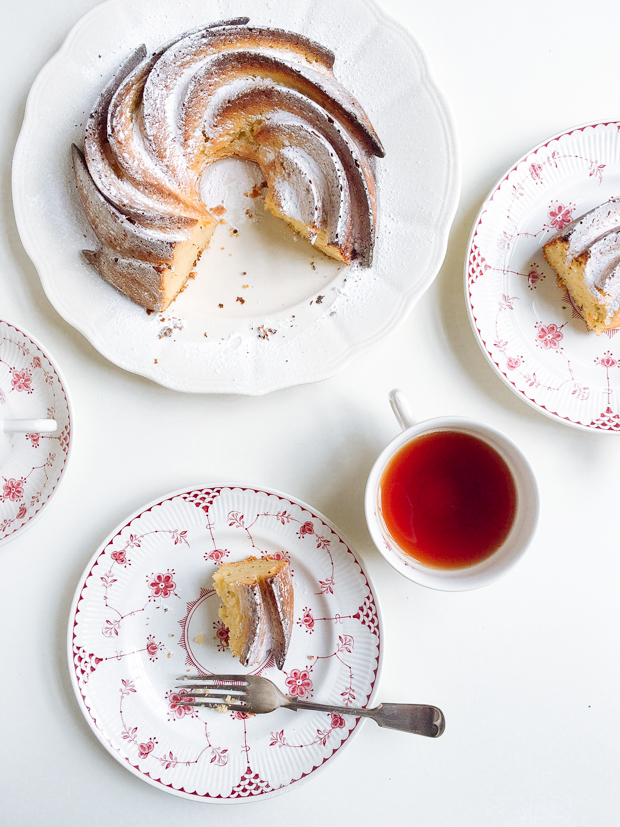 Mango & passion fruit vanilla bundt cake