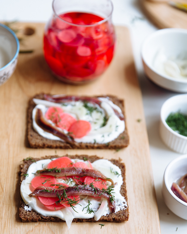 Nordic open-faced sandwiches