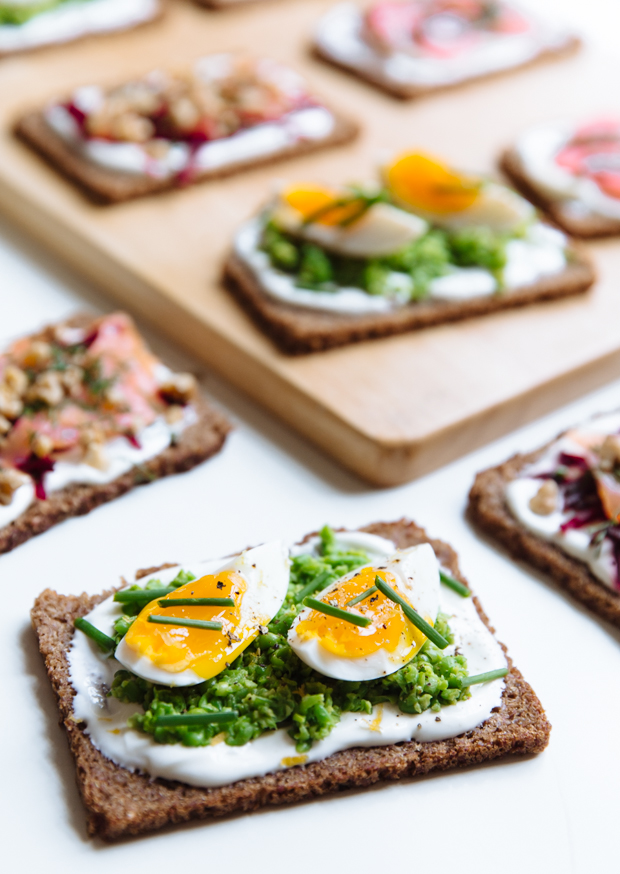 Nordic open-faced sandwiches