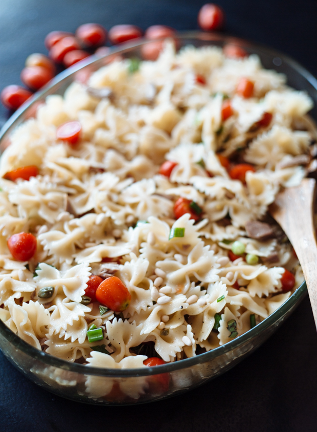 Fresh tomato & tuna pasta salad