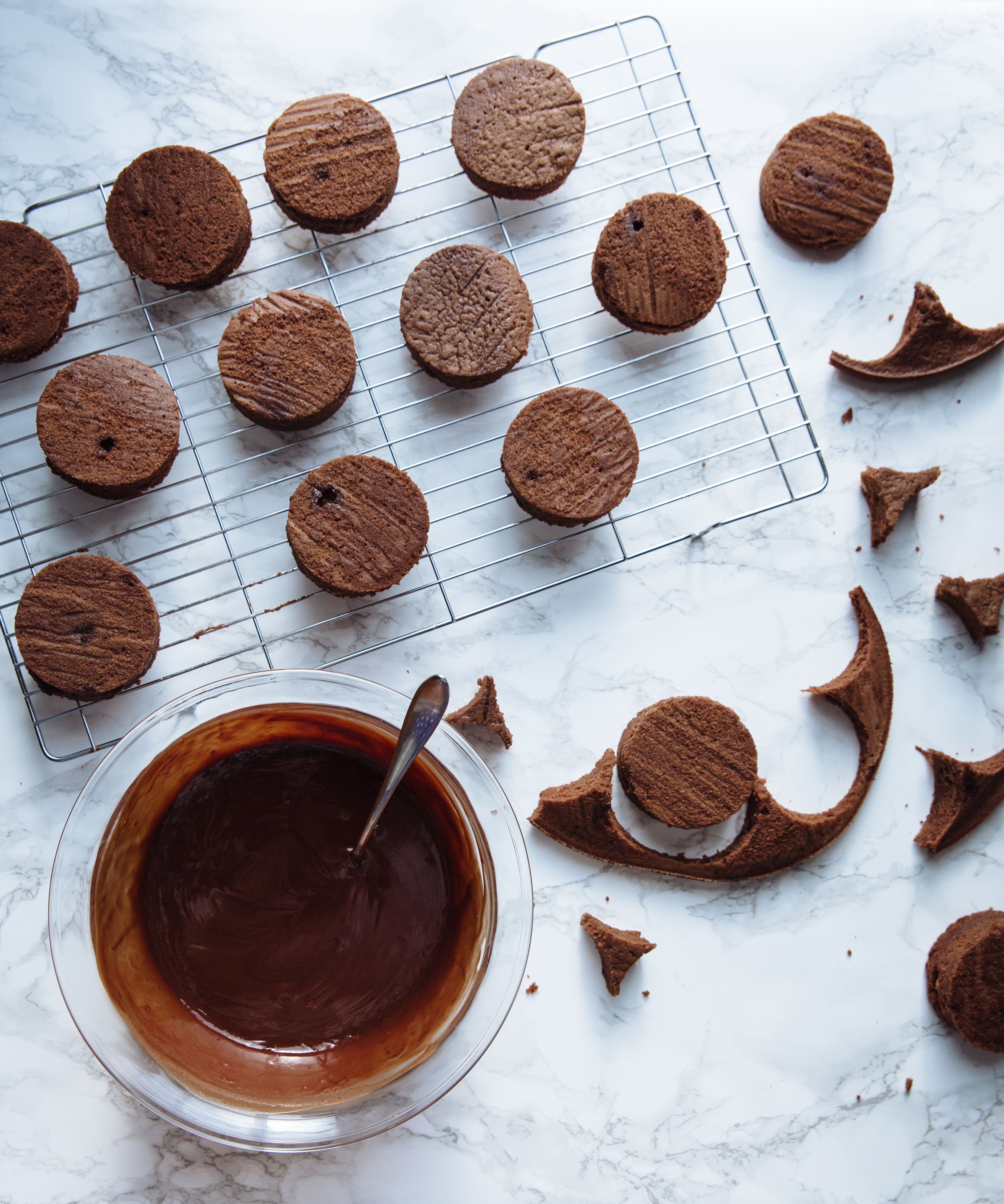 Chocolate & coconut spider cakes