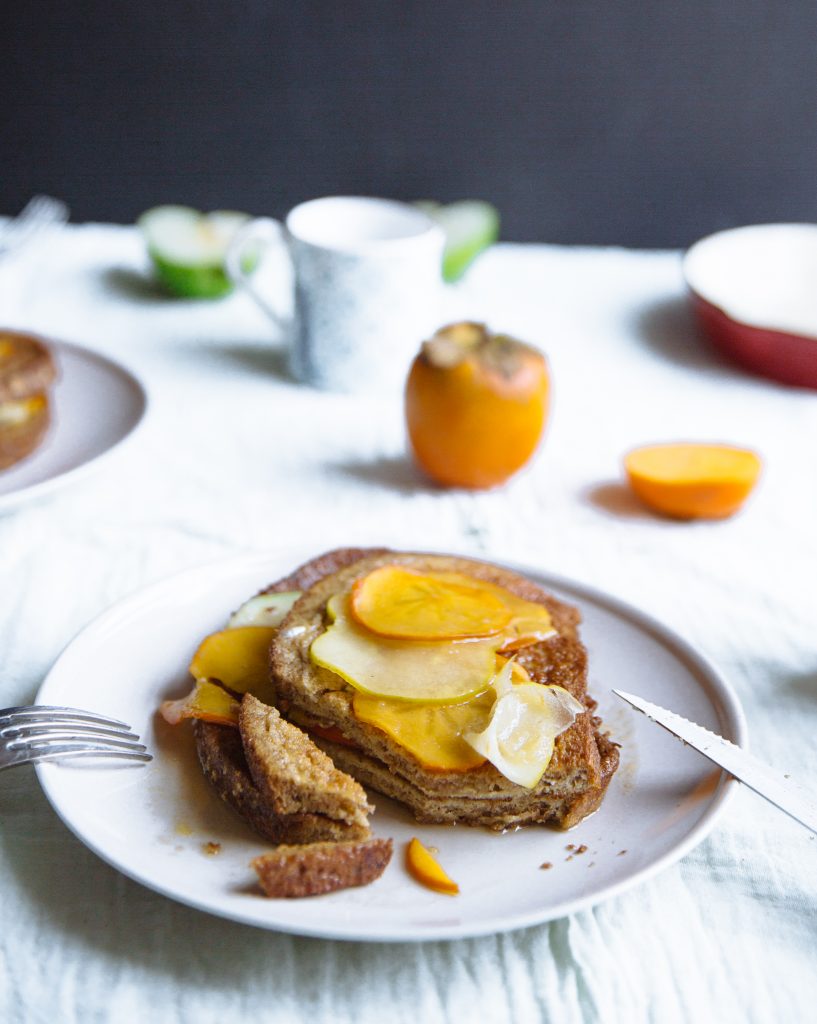 Persimmon & apple french toast - the tasty other