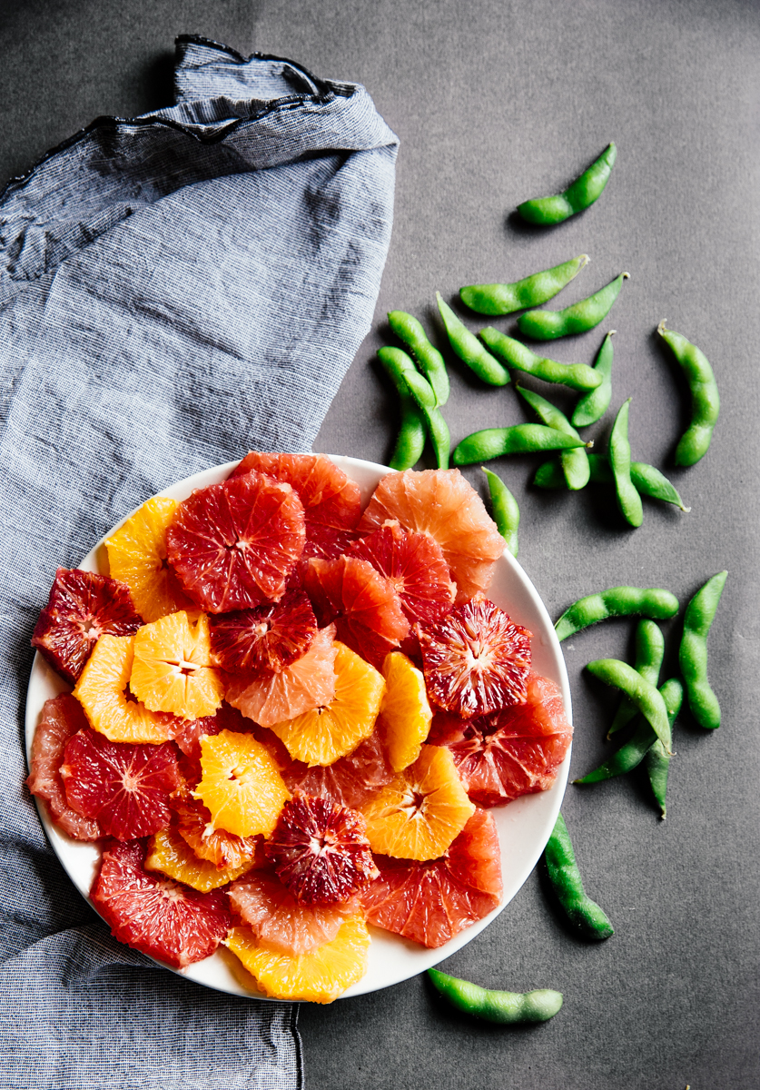 Citrus & edamame salad