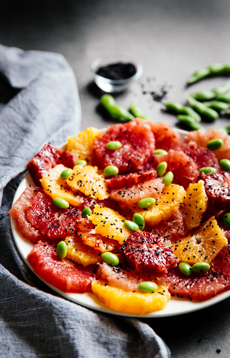 Citrus & edamame salad