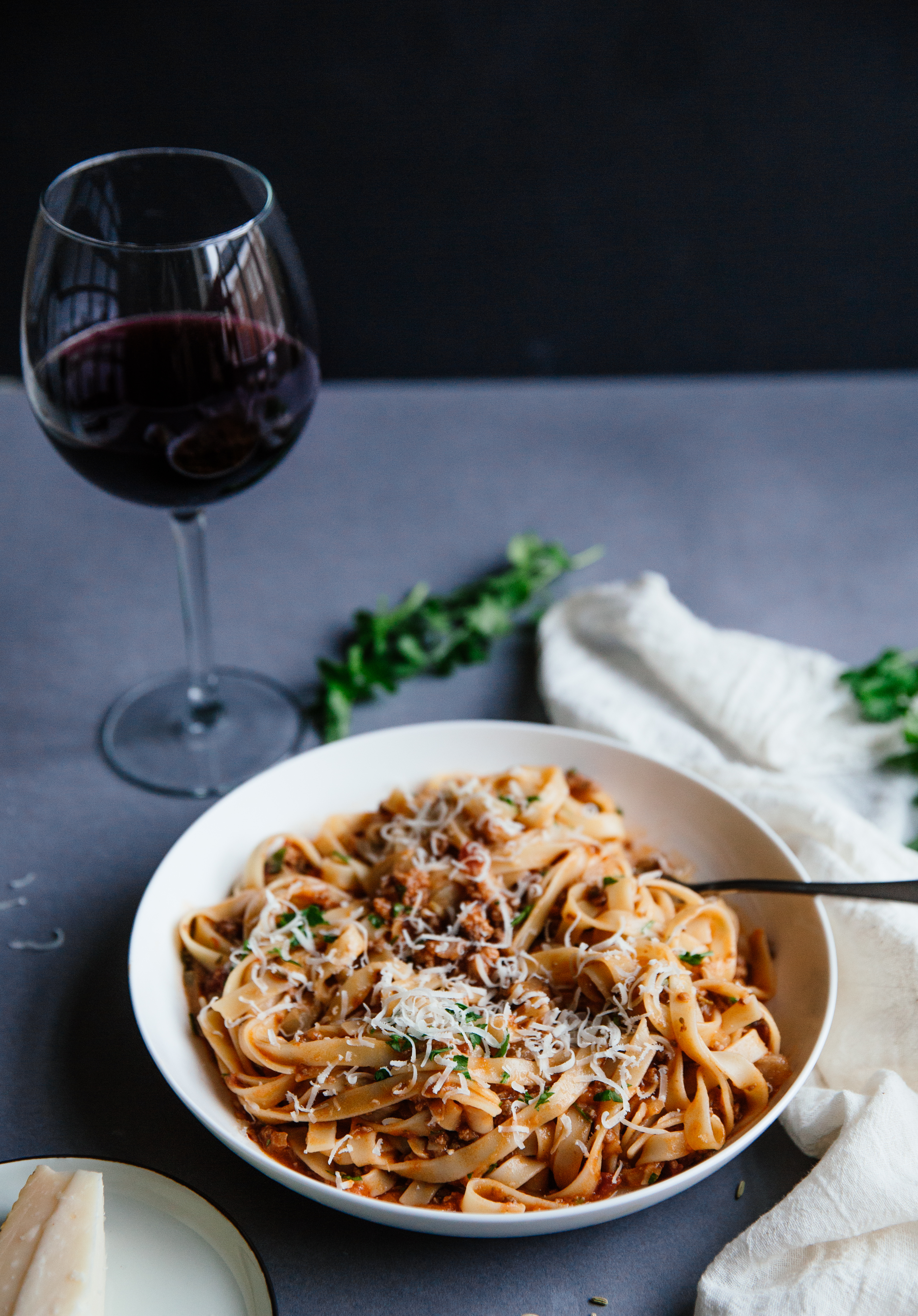 Sausage and porcini bolognese