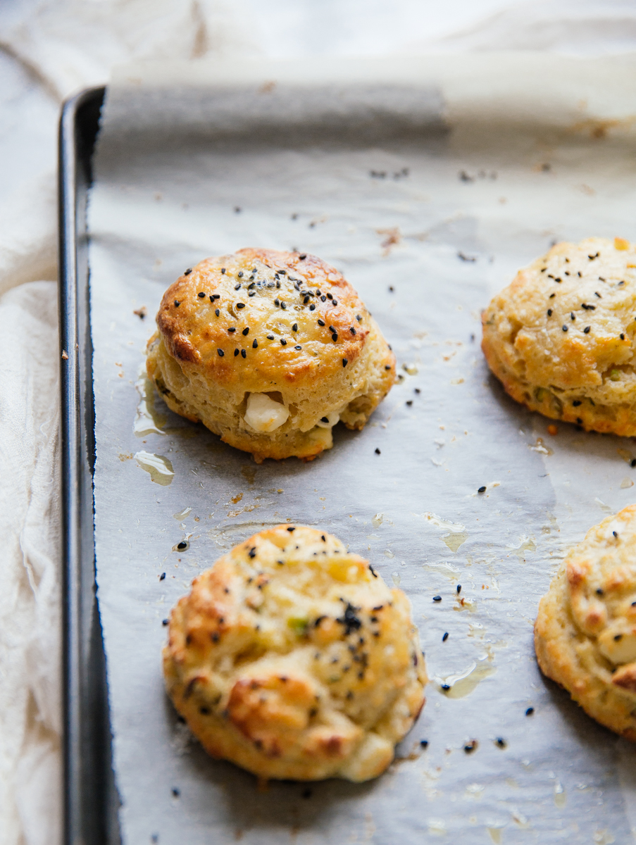 Feta, thyme & pistachio scones