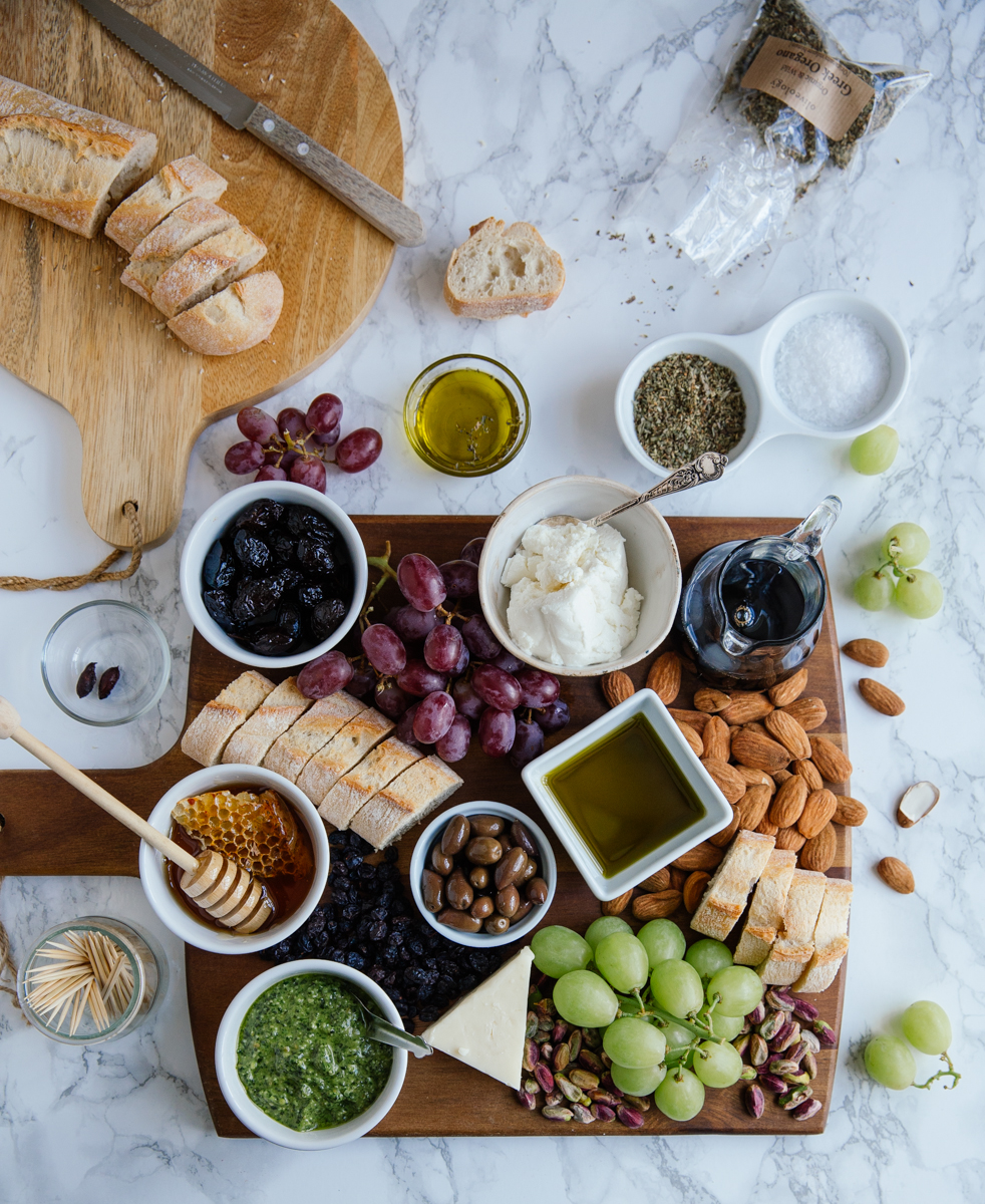 Greek mezze platter