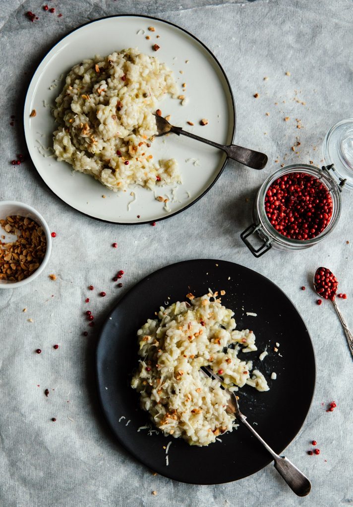 Leek & pink peppercorn risotto the tasty other