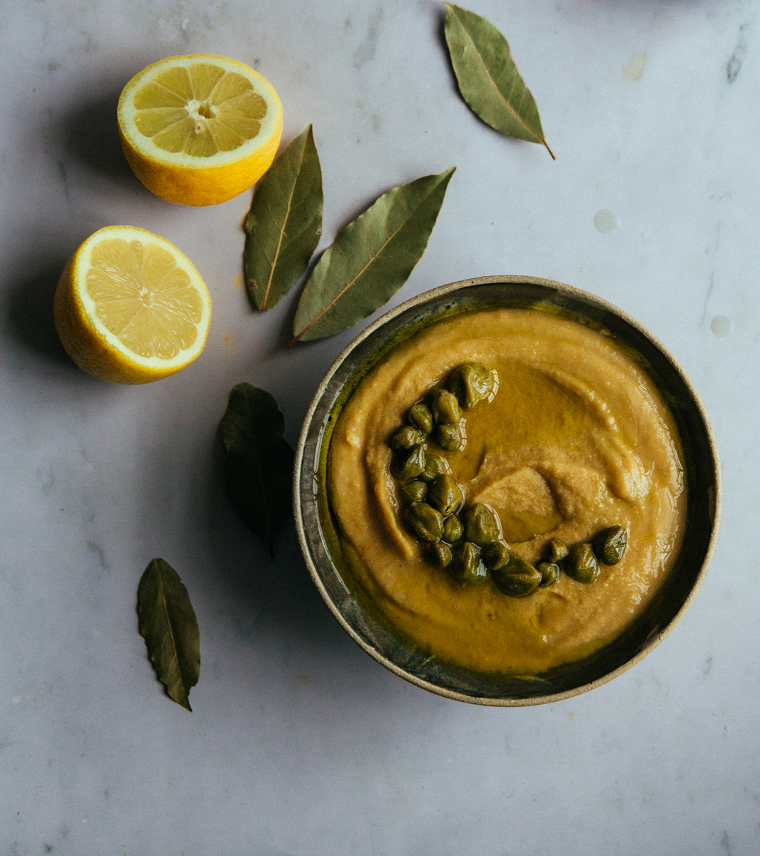 Yellow split pea dip (fava)