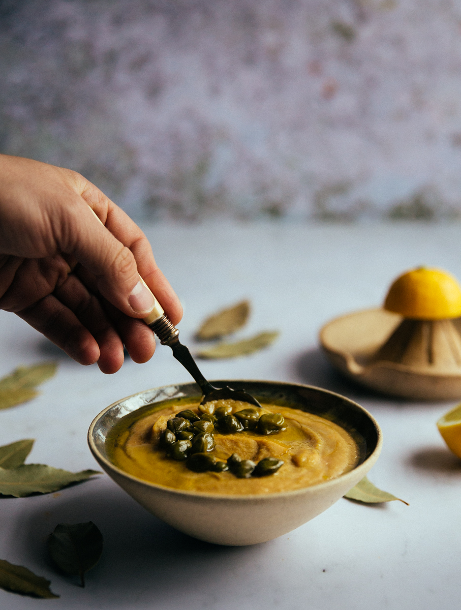 Yellow split pea dip (fava)