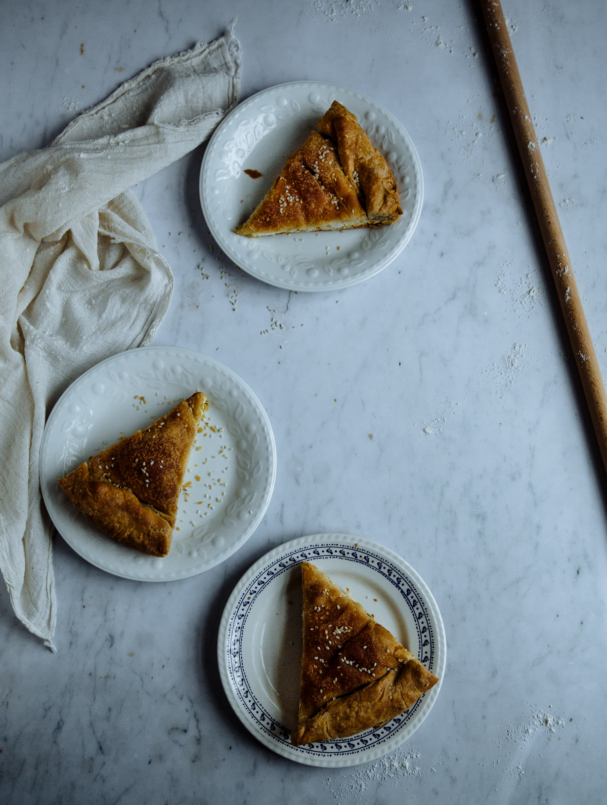 Feta, spring onion & dill pie (tyropita)